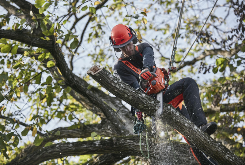 Husqvarna battery equipment in action