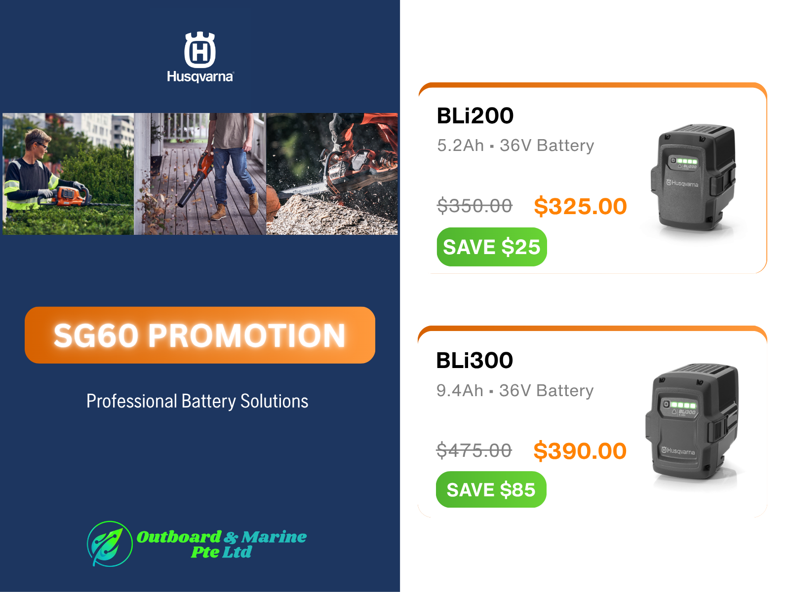 Battery SG60 Promotions